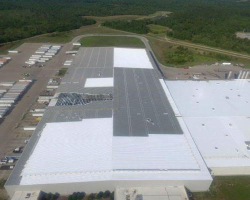 Nestle Waters facility roof damage